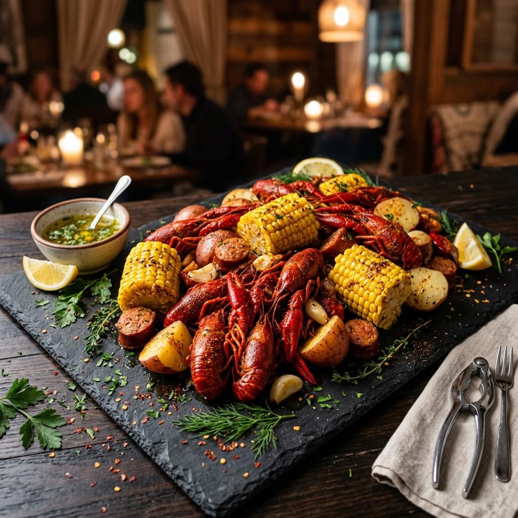 Cajun Crawfish Boil Gourmet Platter